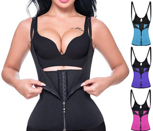 Waist Trainer Body Shaper with Supportive Zipper & 3 Hooks!