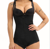 Zippered Sexy Bodysuit Waist & Stomach Shaper with Lace