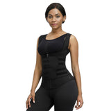 Latex Waist Trainer Vest - Double Compression Straps with Supportive Zipper!