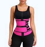 Latex Waist Trainer - Double Compression Straps with Supportive Zipper!