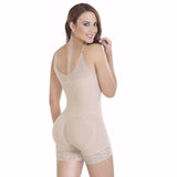 Full Body Shaper with Zipper - Slimming Bodysuit with Butt Lifter