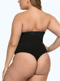 Sexy Plus Size Zip Thong Bodysuit Waist & Stomach Shaper