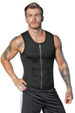 Men's Waist Training Zipper Sauna Vest - Burn Fat and Tone Up Fast!