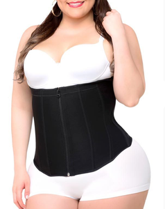 Plus Size "Clip & Zip" Waist Trainer - Triple Hook and Zippered Body Shaper!