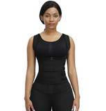 Latex Waist Trainer Vest - Double Compression Straps with Supportive Zipper!