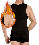 Men's Waist Training Zipper Sauna Vest - Burn Fat and Tone Up Fast!