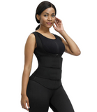 Latex Waist Trainer Vest - Double Compression Straps with Supportive Zipper!