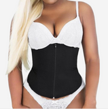 "Clip & Zip" Waist Trainer - Triple Hook and Zippered Body Shaper!