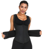 Waist Trainer Vest - Sweat Belt Fitness Trimmer ~ With Velcro & Zipper!