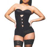 Plus Size "Clip & Zip" Waist Trainer - Triple Hook and Zippered Body Shaper!