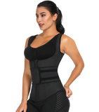 Waist Trainer Vest - Sweat Belt Fitness Trimmer ~ With Velcro & Zipper!