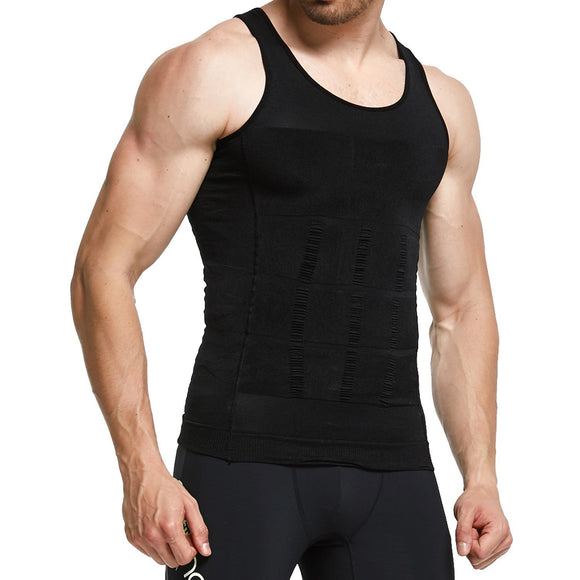 Men's Compression Undershirt - Hide Belly Fat ~ Improve Your Look!