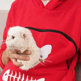 Cat Pouch Hoodie Carrier Sweatshirt
